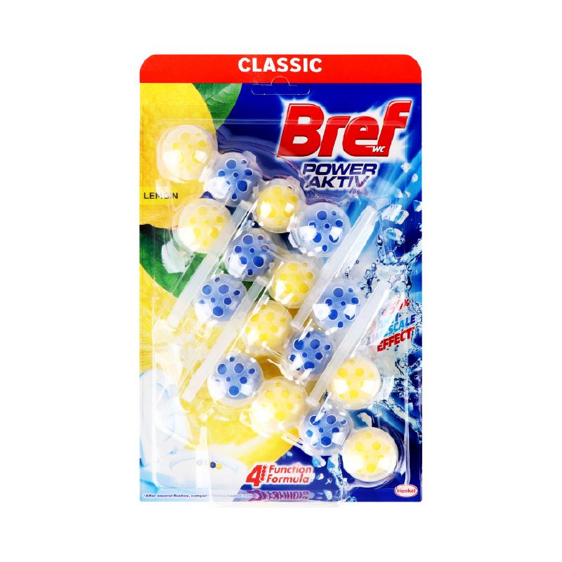Bref wc osveživač limun 4x50g