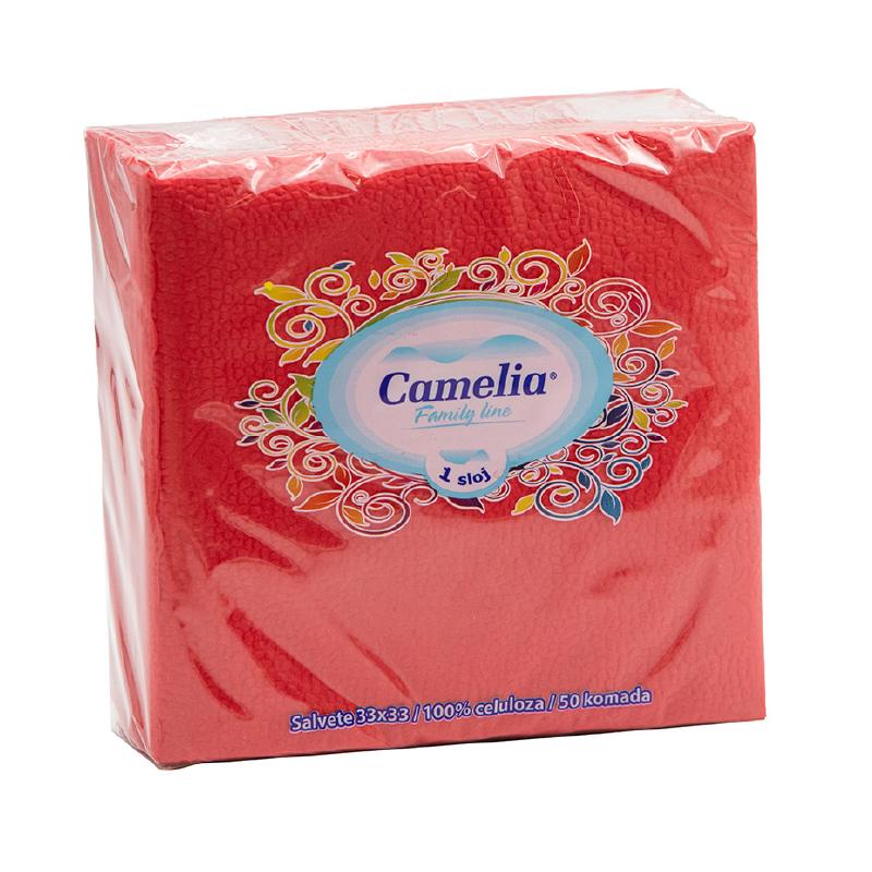 Camelia salvete crvene 2 sloja 30kom