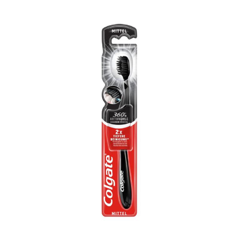 Colgate četkica za zube 360 charcoal crna