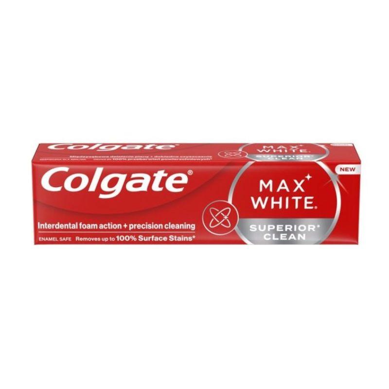 Colgate pasta max white superior clean 75ml