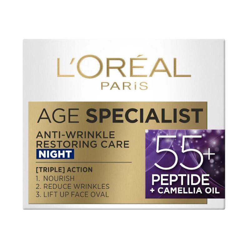 L`Oreal age krema specialist krema noćna  55+ 50ml