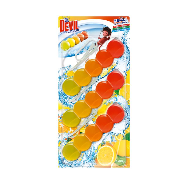 Dr devil wc kuglice limun fresh 3x35g