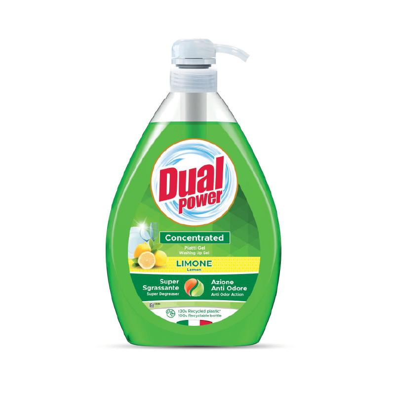 Dual deterdžent za sudove limun 1000ml