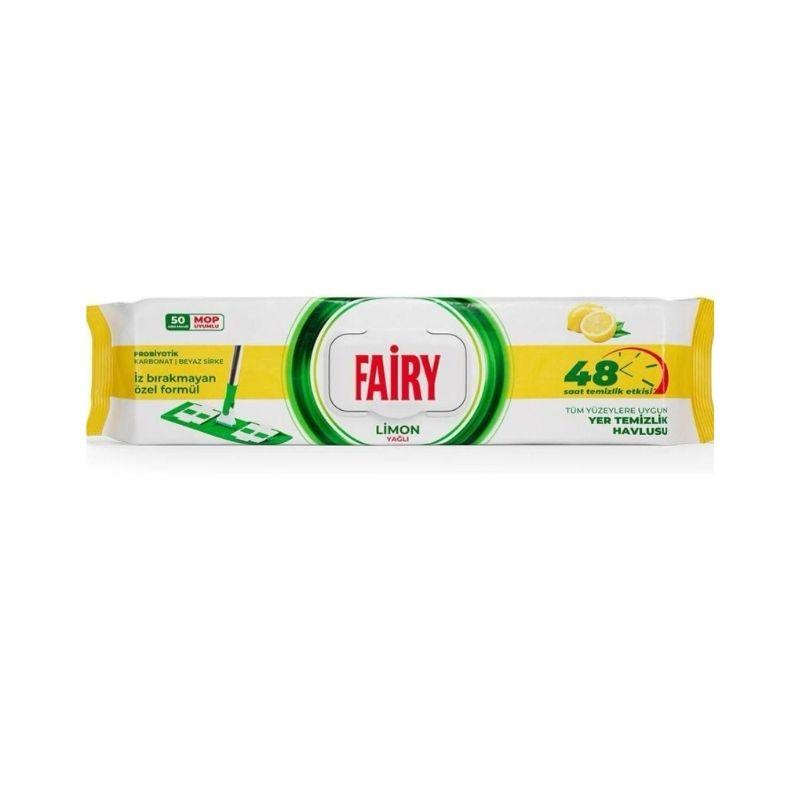 Fairy vlažne maramice za pod limun 50kom