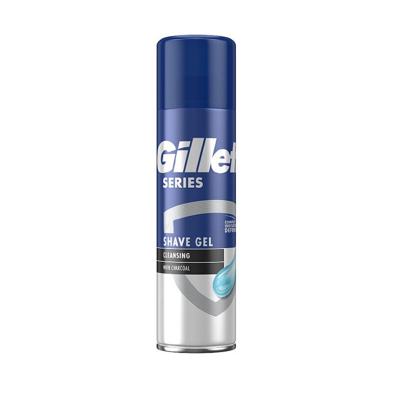 Gillette gel za brijanje cleansing with charcoal 200ml