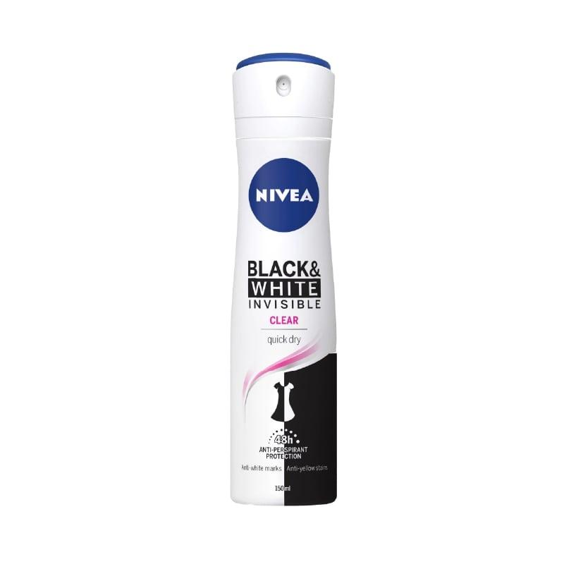 Nivea dezodorans ženski black & white clear 150ml