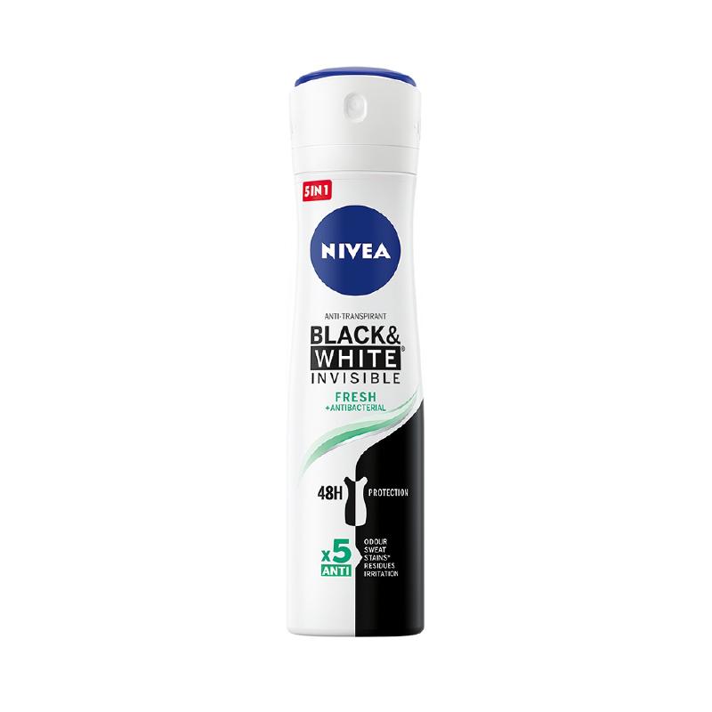 Nivea dezodorans ženski black & white fresh 150ml