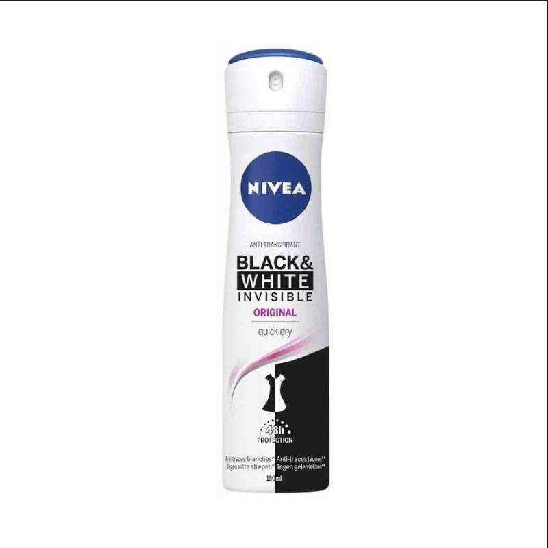 Nivea dezodorans ženski black&white invisible original 150ml
