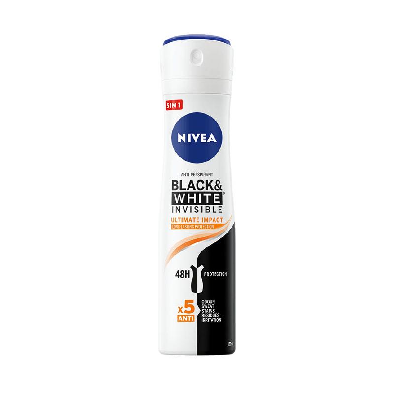 Nivea dezodorans ženski black & white ultimate impact 150ml