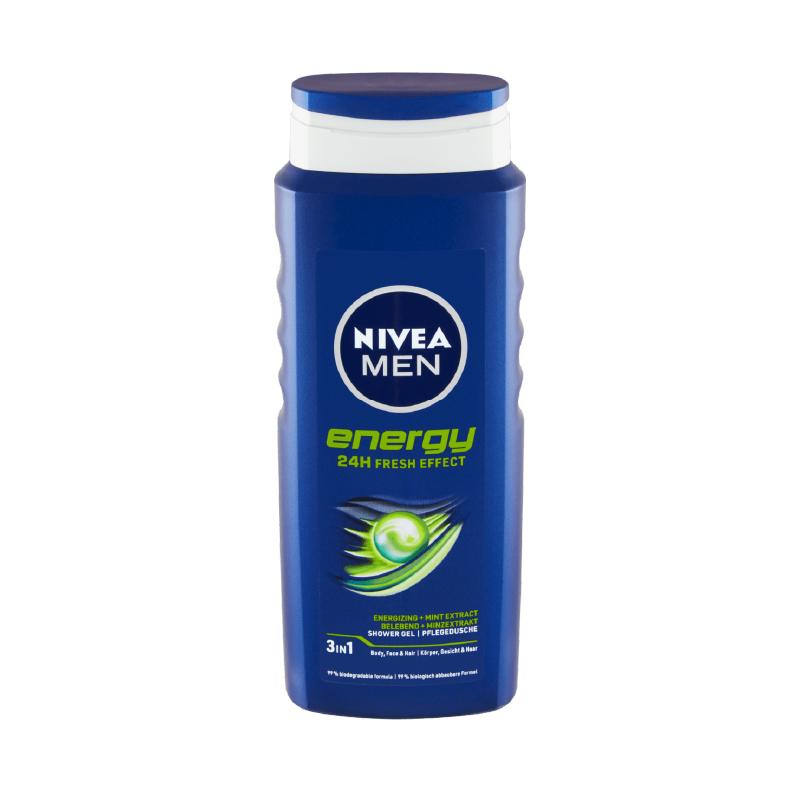Nivea kupka muška energy 500ml