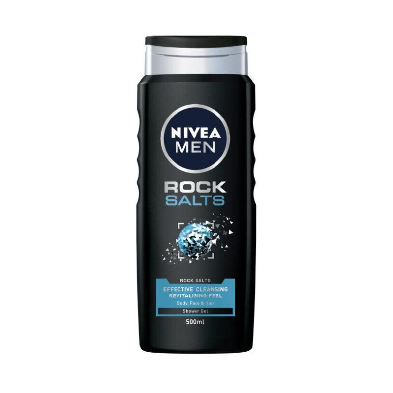 Nivea kupka muška rock salts 500ml