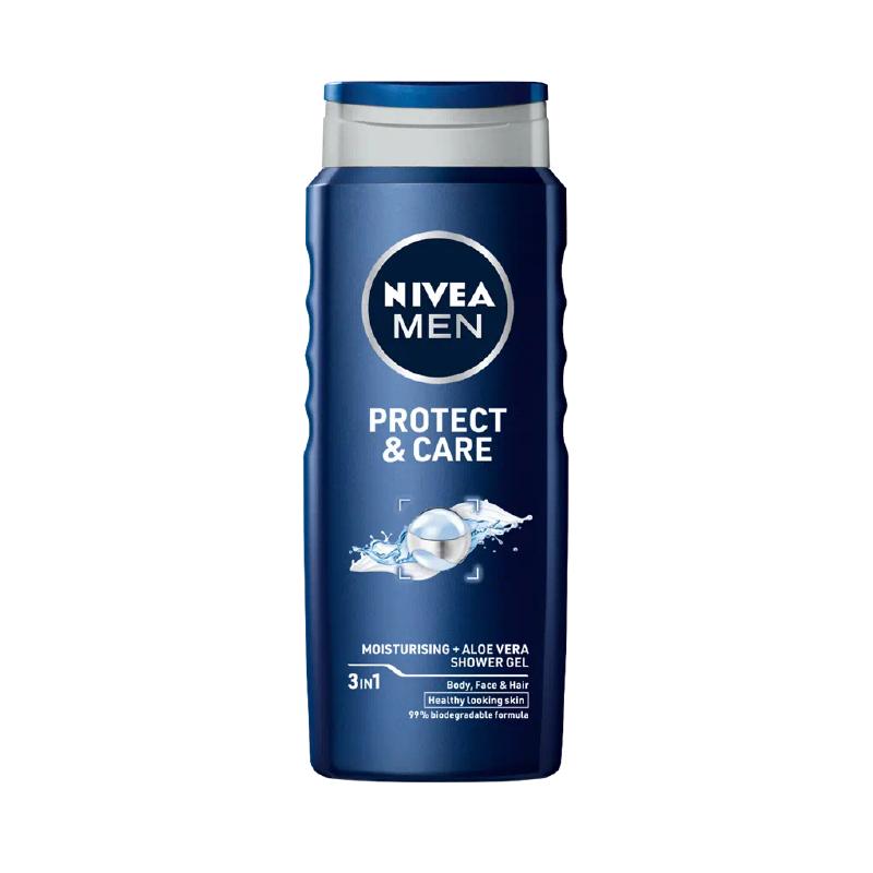 Nivea kupka muška protect & care 500ml