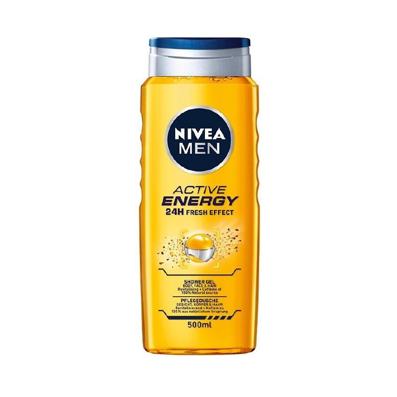 Nivea kupka muška active energy 500ml