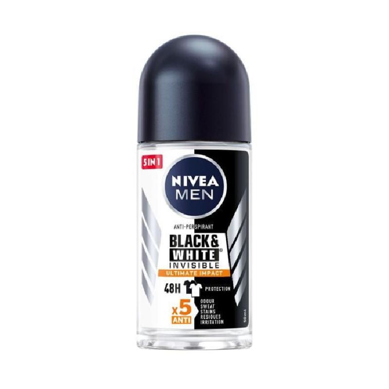 Nivea roll on muški black & white ultimate impact 50ml