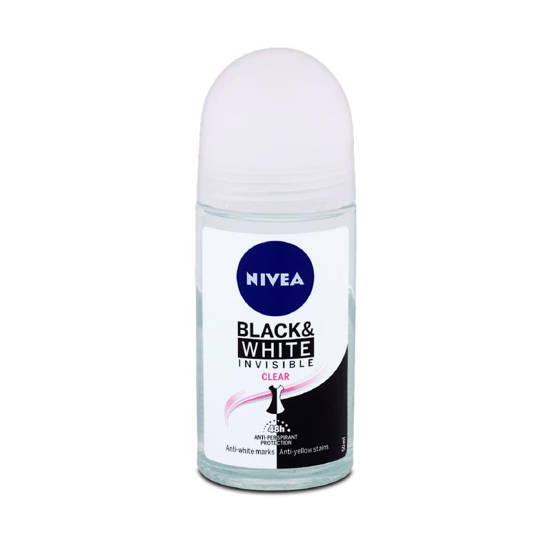 Nivea roll on ženski black & white clear 50ml 