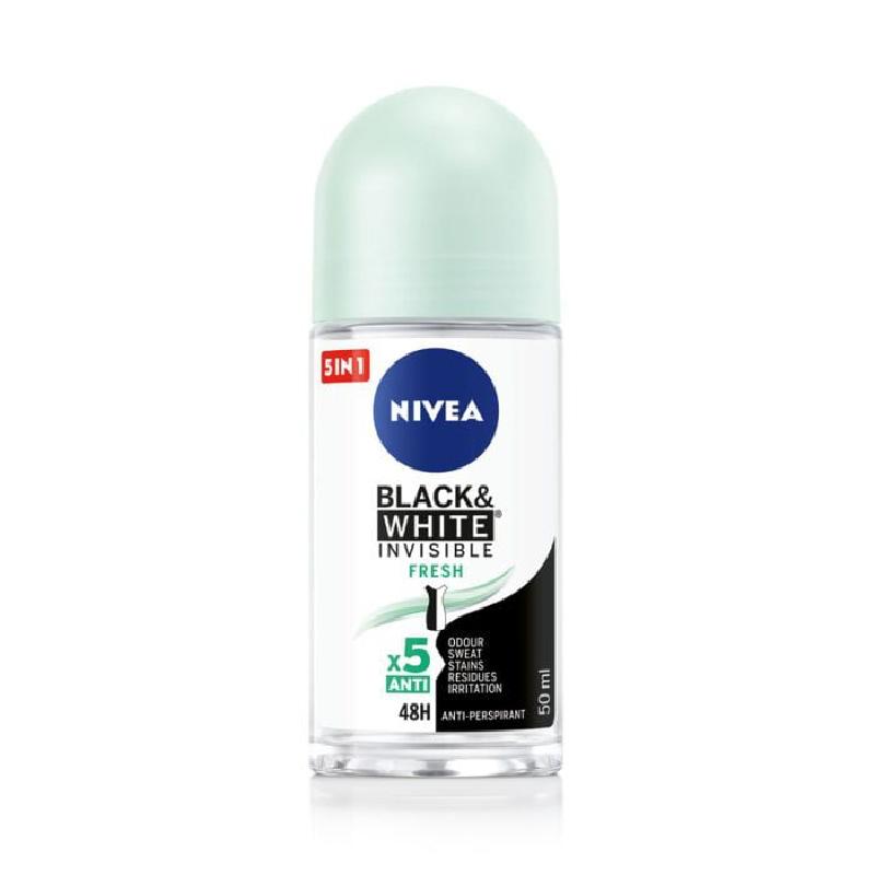 Nivea roll on ženski black & white fresh 50ml