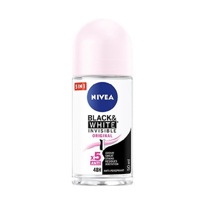 Nivea roll on ženski black & white invisible clear 50ml
