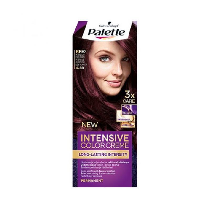 Palette farba za kosu intenzivna nijansa plavog patlidžana rfe3 4-89