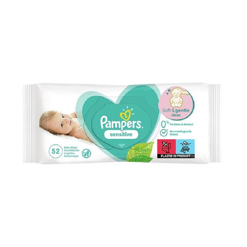 Pampers baby vlažne maramice sensitive 52kom