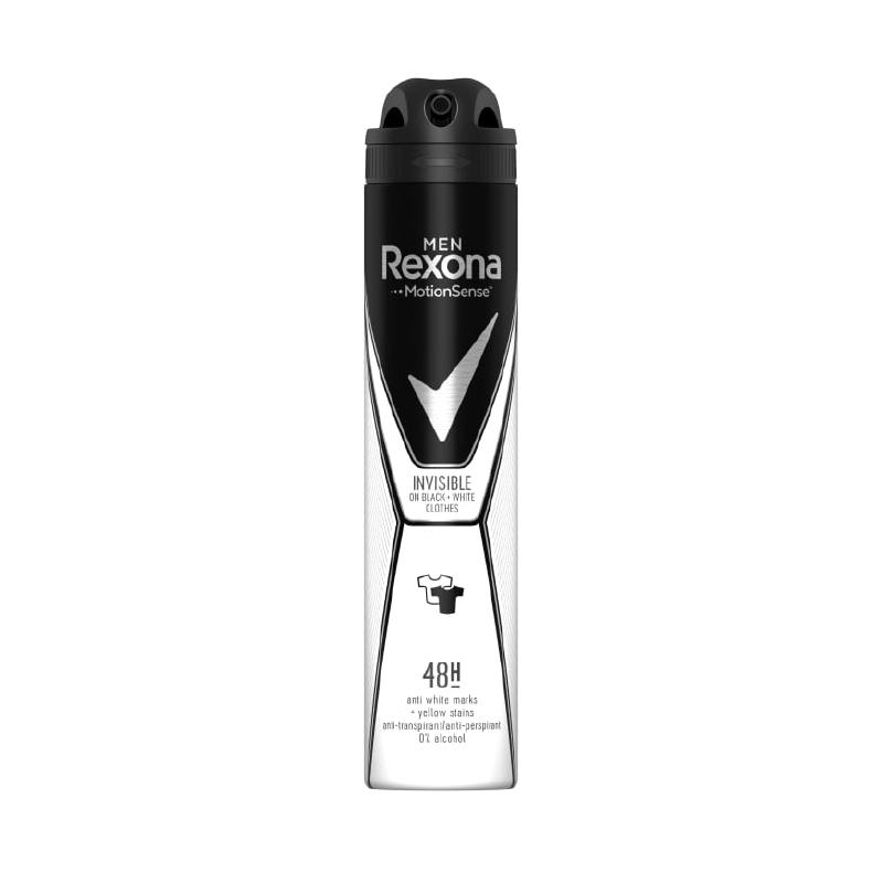 Rexona dezodorans muški invisible black & white 200ml